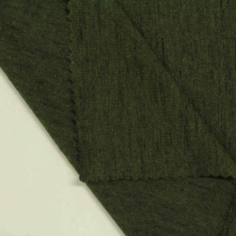 Cotton Polyester Jersey Knit Fabric, 157 gsm, 170 cm — Green