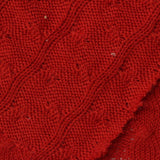 Jacquard 100% Polyester Pointelle Knit Fabric, 300 gsm, 160 cm — Red — photo 2