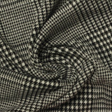 Black Houndstooth Jacquard, Poly-Viscose — photo 2