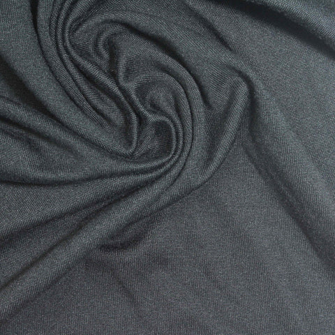 Dark Grey Marl Milk Silk Knit, Polyester, 185 gsm, 153 cm
