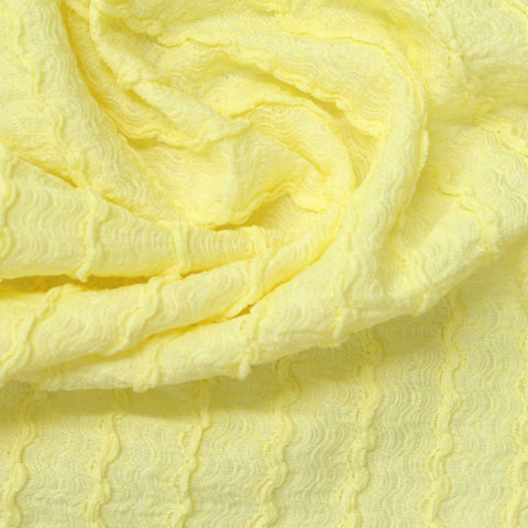Yellow Tone-on-Tone Crepe, Polyester