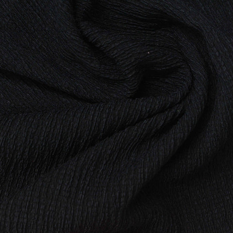 Polyester Stretch Crepe Fabric, 160 gsm, 152 cm — Navy
