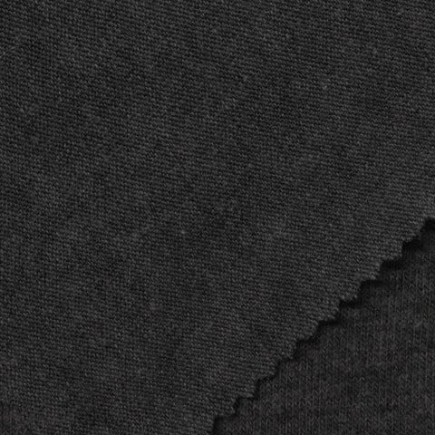Dark Grey Marl Jersey Knit, Cotton-Poly, 200 gsm, 150 cm