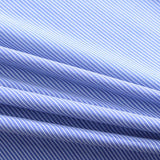 Blue Vertical-Stripe Poplin, Cotton-Nylon — photo 2