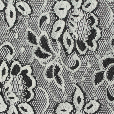 Black Floral Lace, Nylon-Poly