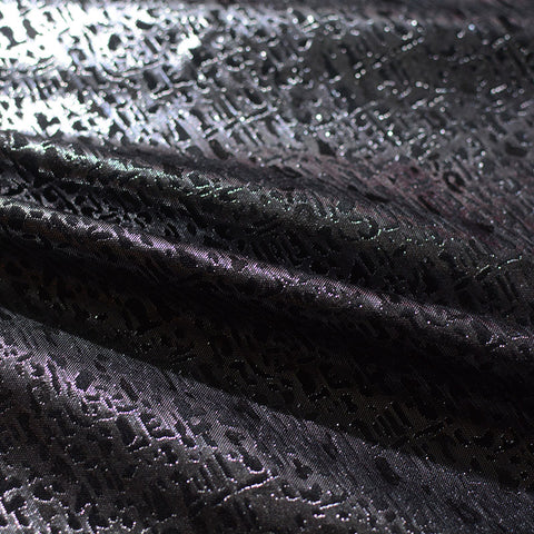 Dark Grey Abstract Jacquard, Polyester