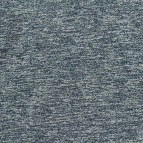 Blue Marl Jersey Knit, Polyester, 220 gsm