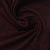 Brushed Polyester Stretch Rib Knit Fabric, 210 gsm, 160 cm — Red — photo 2