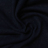Polyester Viscose Stretch Chunky Knit Fabric, 177 gsm, 170 cm — Navy — photo 2