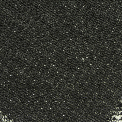 Black Heathered-Marl Interlock Knit, Poly-Viscose