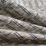 Blue Vertical-Line Interlock Knit, Cotton-Poly — photo 2