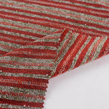Red Stripes Chunky Knit, Polyester — photo 2