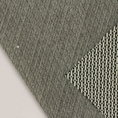 Black Geometric Jacquard, Polyester, 319 gsm