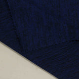 Brushed Polyester Stretch Chunky Knit Fabric, 190 gsm, 163 cm — Navy — photo 2