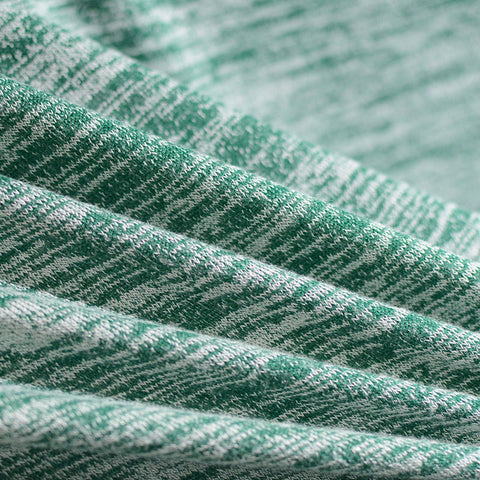 Green Marl Chunky Knit, Viscose-Poly, 210 gsm