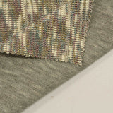 Cream Vertical-Stripe Rib Knit, Cotton-Poly — photo 2