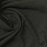 Polyester Viscose Stretch Rib Knit Fabric, 200 gsm, 132 cm — Green — photo 2