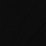 Cotton Modal Rib Knit Fabric, 355 gsm, 124 cm — Black — photo 2
