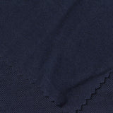 Cotton Polyester Piqué Knit Fabric, 145 gsm, 170 cm — Navy — photo 2