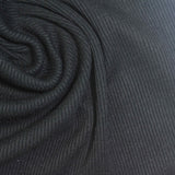 Polyester Cotton Stretch Rib Knit Fabric, 395 gsm, 125 cm — Grey — photo 2