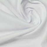 100% Polyester Birdseye Knit Fabric, 120 gsm, 160 cm — White — photo 2