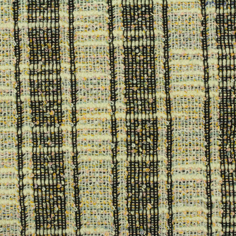 Khaki Textured-Plaid Jacquard, Polyester