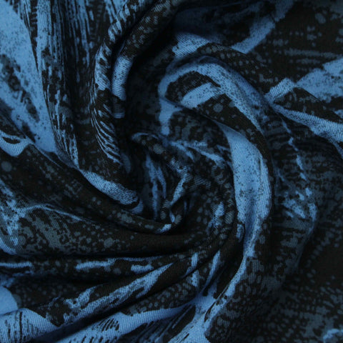 Blue Leaf Sateen, Poly-Spandex