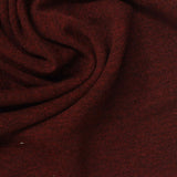 Dark Red Marl Rib Knit, Poly-Viscose — photo 2