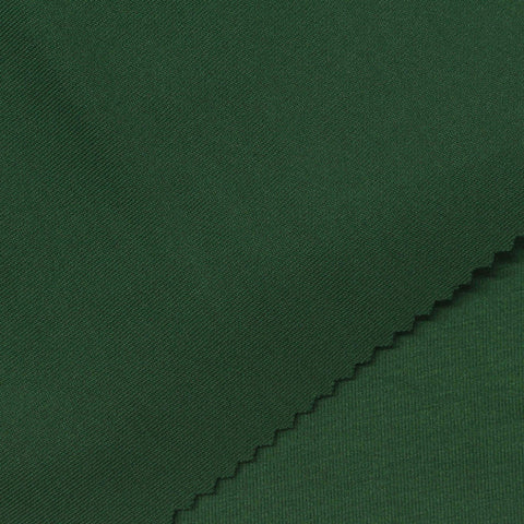 Viscose Polyester Stretch Scuba Knit Fabric, 290 gsm — Green