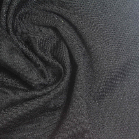 Polyester Viscose Stretch Scuba Knit Fabric, 265 gsm, 156 cm — Grey