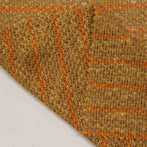 Orange Geometric Chunky Knit, Viscose