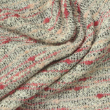 Black Textured French Terry, Poly-Cotton — photo 2