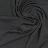 Polyester Stretch ITY Knit Fabric, 210 gsm, 155 cm — Black — photo 2