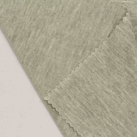 Light Grey Marl Jersey Knit, Cotton-Poly, 170 gsm