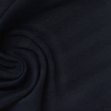 Striped 100% Polyester Piqué Knit Fabric, 286 gsm, 182 cm — Navy — photo 2