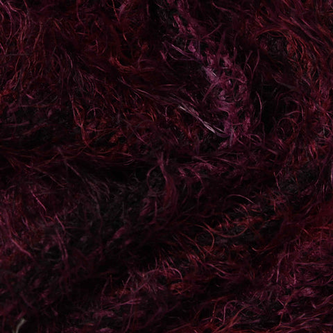 Dark Red Marl Chunky Knit, Nylon-Poly