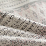 Cream Geometric Jacquard, Cotton-Poly — photo 2