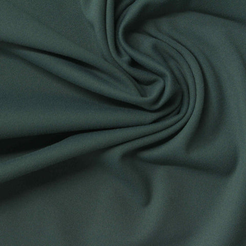 Brushed Nylon Stretch Interlock Knit Fabric, 210 gsm, 150 cm — Green