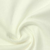 Cotton Polyester Stretch Interlock Knit Fabric, 260 gsm, 155 cm — White — photo 2