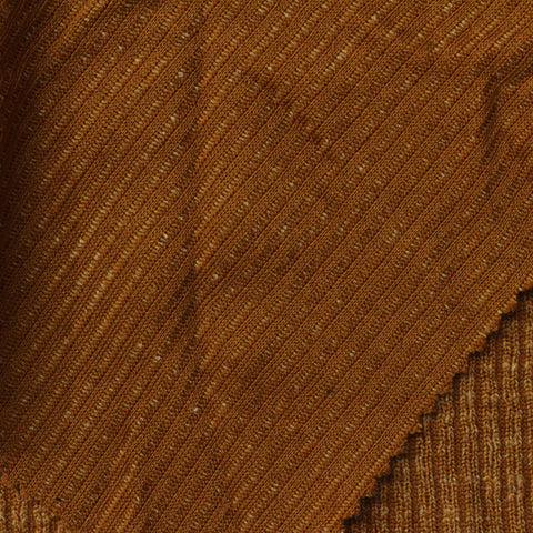 Brown Heather Rib Knit, Polyester