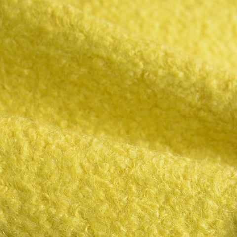Polyester Wool Knit Fabric, 523 gsm — Yellow
