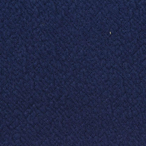 Navy Tone-on-Tone Diamond Crepe, Cotton-Poly