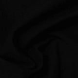 Cotton Polyester Piqué Knit Fabric, 120 gsm, 170 cm — Black — photo 2