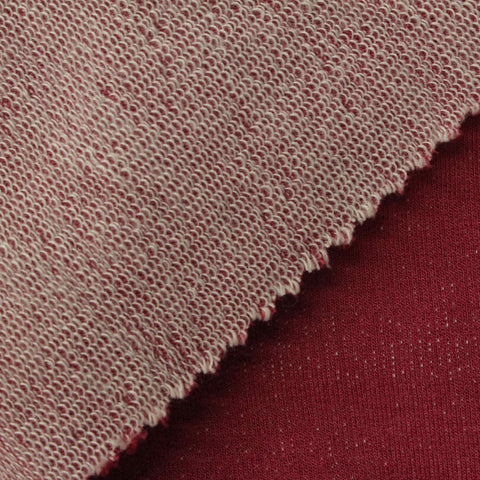 Red Marl French Terry, Viscose-Poly