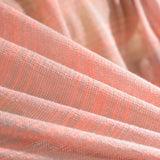 Peach Horizontal-Stripe Chunky Knit, Viscose-Poly — photo 2