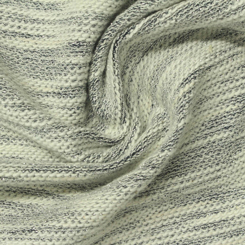 Grey Marl French Terry, Cotton, 330 gsm