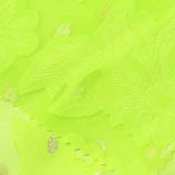Lime Floral Chiffon, Polyester — photo 2