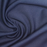 Polyester Stretch Linen-Look Fabric, 255 gsm, 150 cm — Navy — photo 2