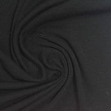 Acrylic Tencel Lyocell Stretch Rib Knit Fabric, 180 gsm, 165 cm — Black — photo 2