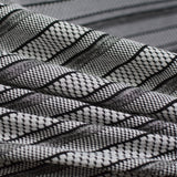 Black Horizontal-Stripe Knit, Polyester — photo 2